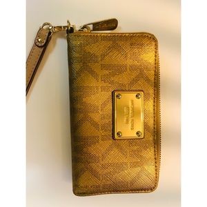 Gold Micheal Kors Wallet